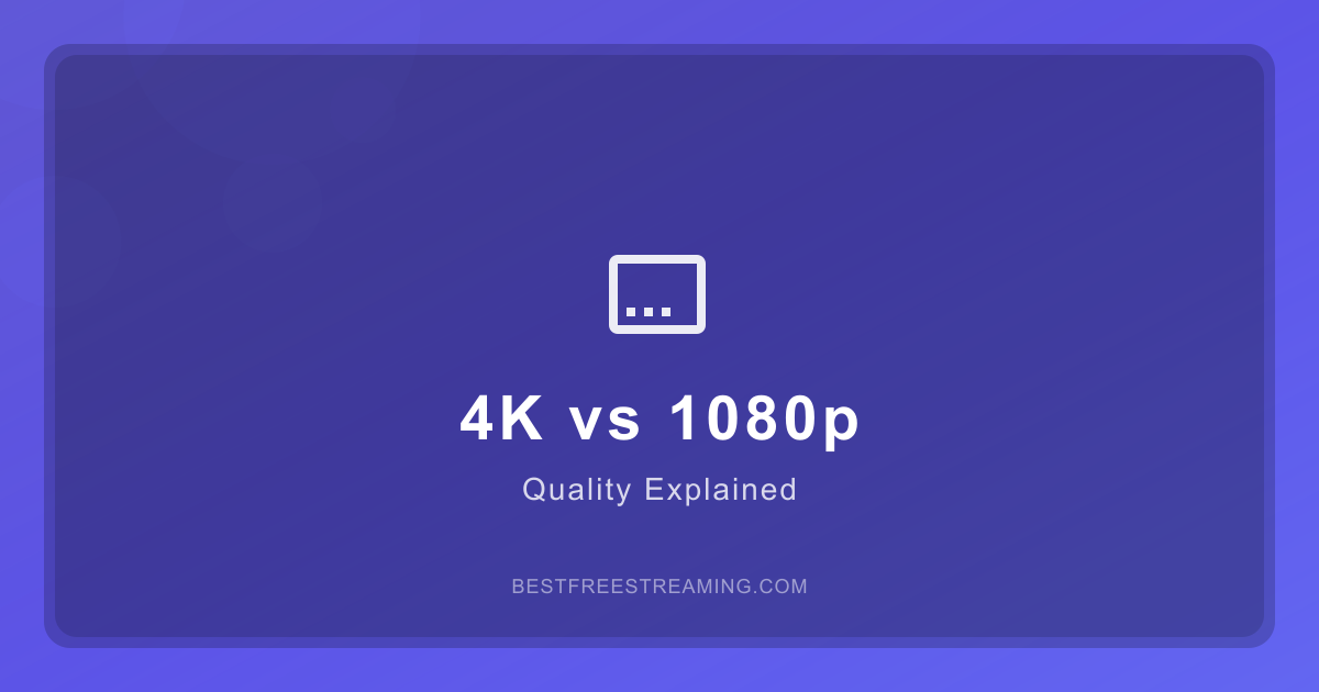 Streaming Quality Explained: 720p vs 1080p vs 4K