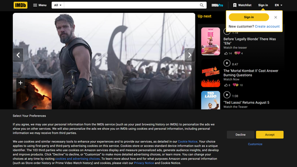 IMDb preview