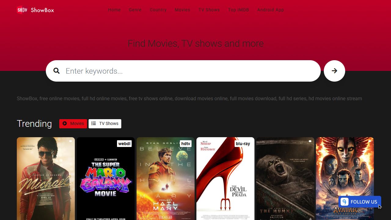 ShowBox screenshot preview