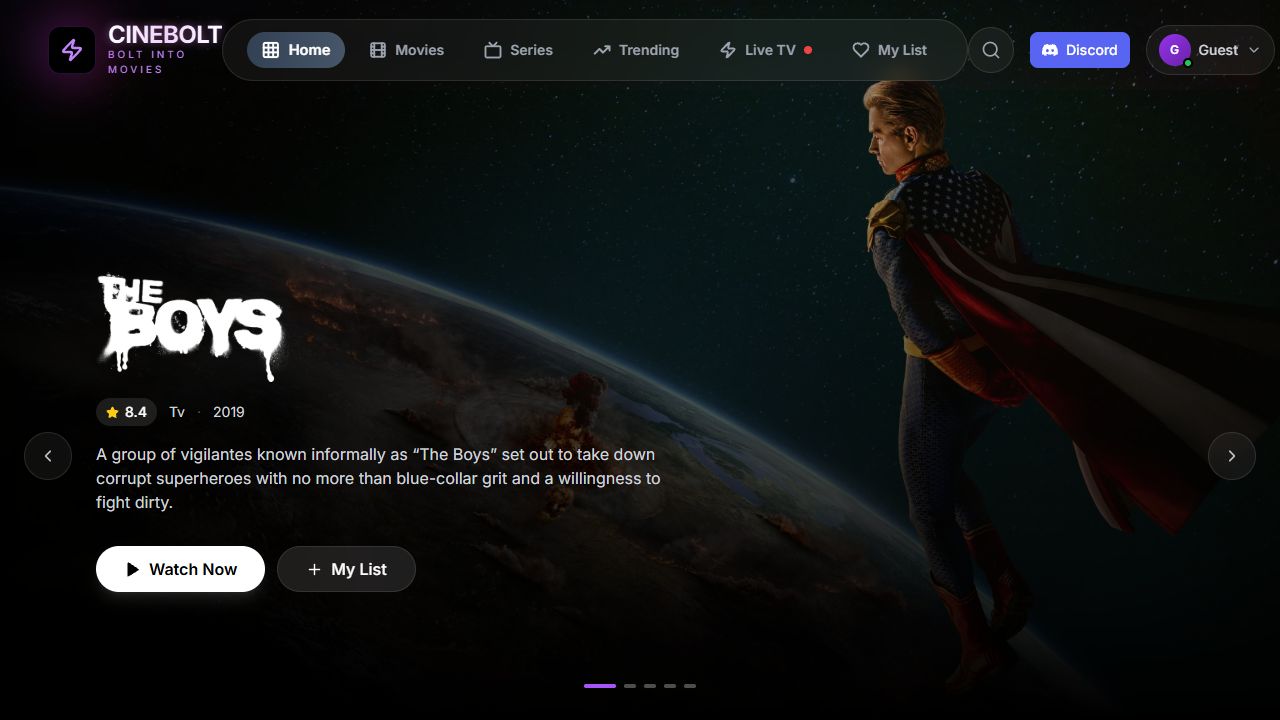 CineBolt screenshot preview
