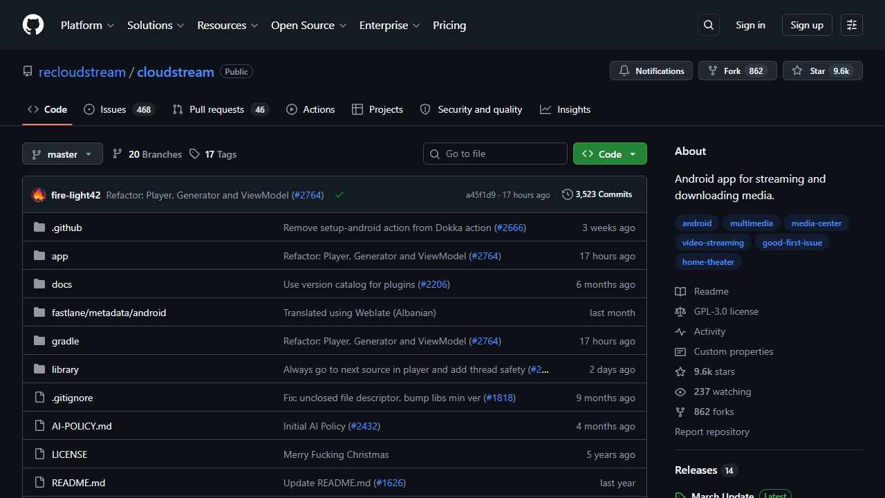 CloudStream preview
