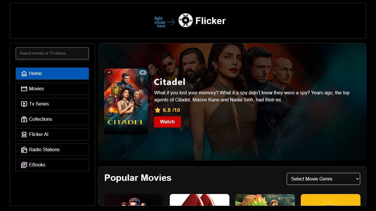 Flicker preview