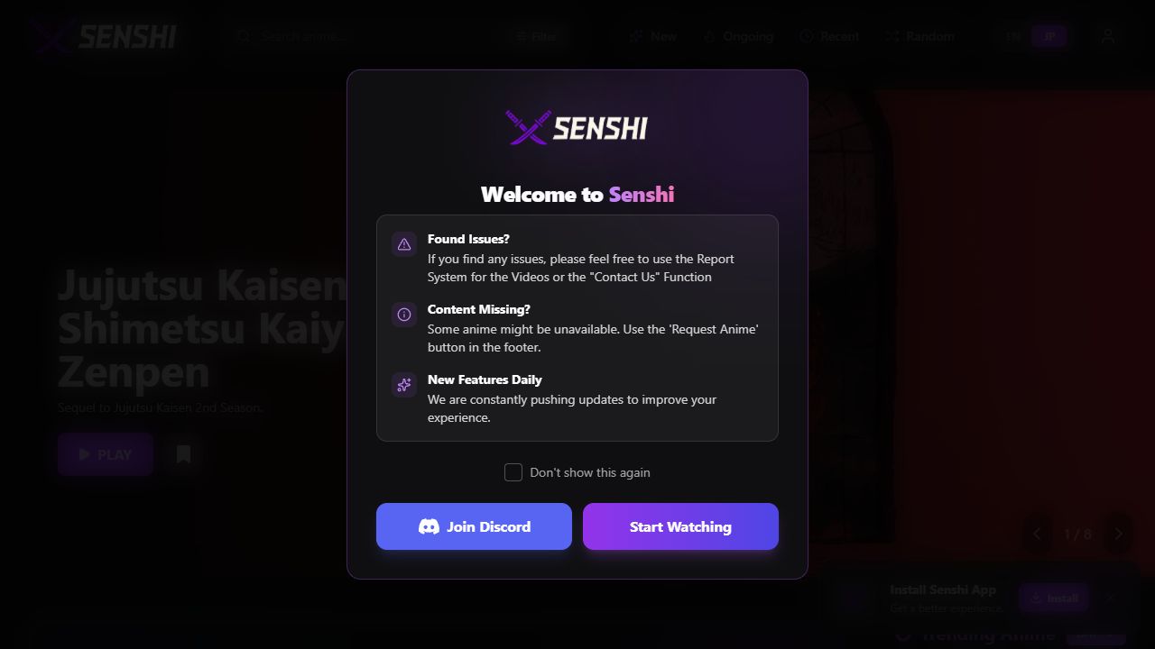 Senshi preview