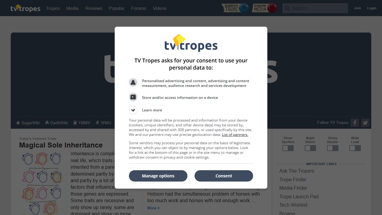 TV Tropes preview